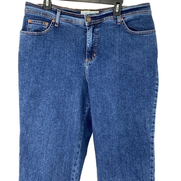 Womens Faded Glory Jeans Straight Relaxed Size 18W Heavy Duty Denim 3082 - Picture 2 of 7